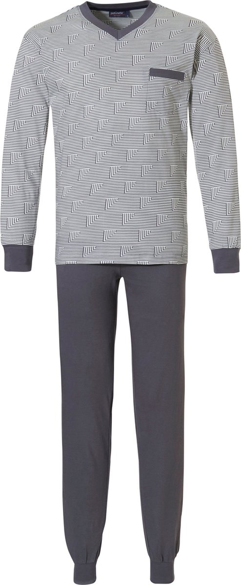 Pastunette for Men - Graphic Grey - Pyjamaset - Grijs - Maat L