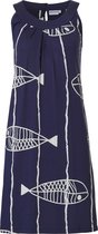 Pastunette Beach - Fish - Dames Jurk - Blauw - Maat XL