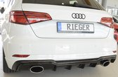 RIEGER - PERFORMANCE DIFFUSER - AUDI A3 SLINE / S3 8V FACELIFT (RS3 LOOK) - GLOSS BLACK
