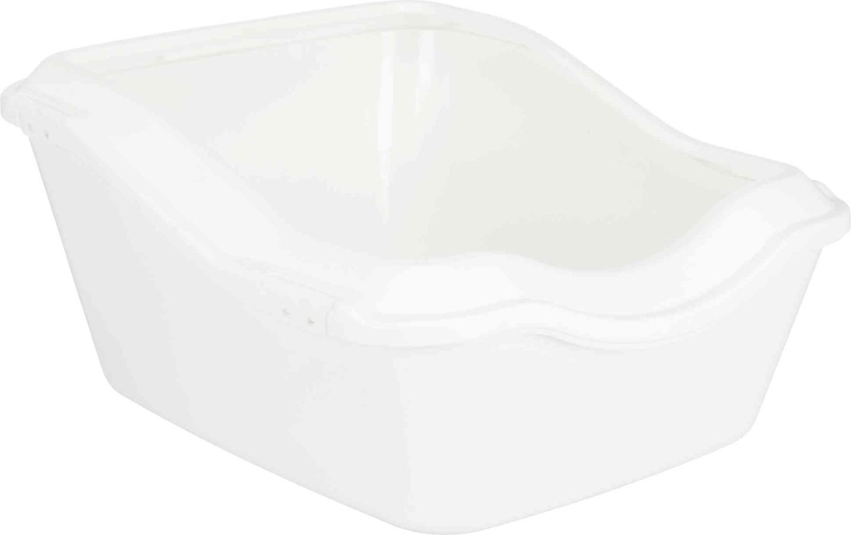 Trixie Kattenbak Cleany Cat Met Rand Wit – 54X45X29 CM Trixie Kattenbak Cleany Cat Met Rand Wit – 54X45X29 CM