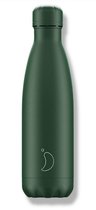 Chilly's Bottle Bouteille Thermos 500 ml Édition Mat - Tout Vert - Acier Inoxydable