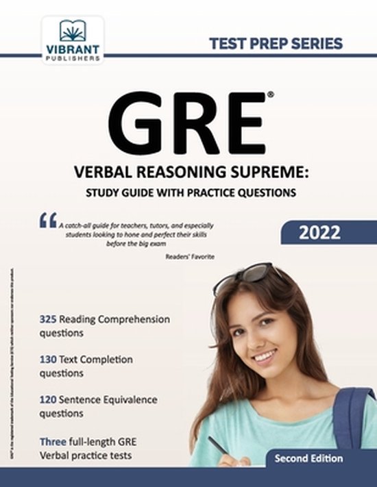 Test Prep- GRE Verbal Reasoning Supreme - cover