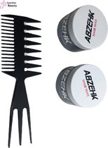 Abzehk Hair Wax Grijs Strong met Styling Kam - 300ml