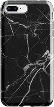 Backcover Marmerlook Hoesje iPhone 6 Plus/6s Plus Zwart - Telefoonhoesje - Smartphonehoesje - Zonder Screen Protector