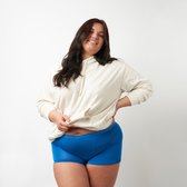 Moodies Undies - menstruatie- en incontinentie ondergoed - Bamboe Boyshort - moderate/heavy kruisje - Blauw - maat XXL