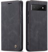 Google Pixel 6 hoesje - Wallet Case - Zwart - Caseme