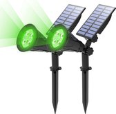 Groene - led zonne-verlichting - zonne-spotlight - waterdichte - zonne-wandlamp - zonne-tuin licht - Outdoot