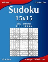 Sudoku 15x15 - Easy to Extreme - 276 Puzzles