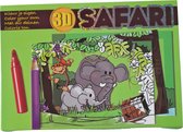 Kleur en Maak je Eigen 3D Decor/Landschap - Safari