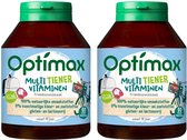 Optimax Scholieren Weerstand Multi - 2 x 60 kauwtabletten - Voordeelverpakking