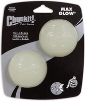 Hondenbal glow in the dark | Hondenspeelgoed 2 stuks