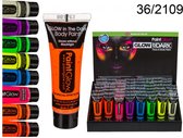 3 kleine tubes neon bodypaint  13 ml