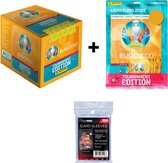 Panini - UEFA Euro 2020 Sticker 2021 Tournament Edition 50 Packs + Starter Pack + UltraPro Sleeves