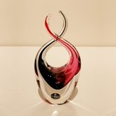 ArtCristal Bohemia - Kristallen sculptuur Duet - H12cm - Rood/Zwart