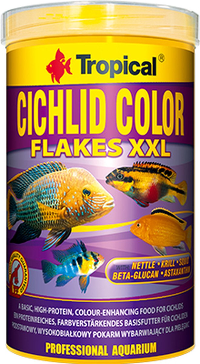 Tropical Cichlid Color - Cichlide Vlokvoer - 250ml