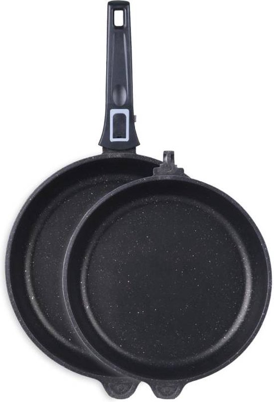 HAGEN Pannenset 10 Delig Met Steencoating - Afneembare Steel - Herzberg HA04630