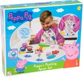Peppa Pig schilderset met vingerverf en schort