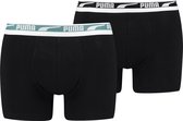 PUMA  Multi Logo Boxer 2-Pack Heren Onderbroek - Maat M