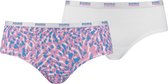 PUMA  Printed Hipster 2-Pack Dames Onderbroek - Maat XS