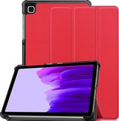 Hoesje Geschikt Voor Samsung Galaxy Tab A7 lite hoes Bookcase Rood - Hoes Hoesje Geschikt Voor Samsung Galaxy Tab A7 lite hoesje Smart cover