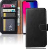 LuxeBass Hoesje geschikt voor iPhone 11 - Bookcase zwart - portemonnee hoesje - telefoonhoes - gsm hoes - telefoonhoesjes