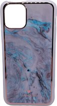 iPhone 11 marmer design hoesje - 4 verschillende kleuren - Wit/Goud - Paars - Groen - Blauw - Design - Patroon - Telehoesje - Goedkoop - Stevig - Leuk - Marble phone case - Phone c