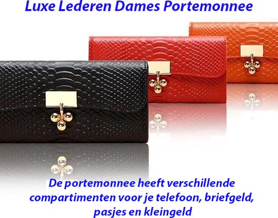 Luxe lederen dames portemonnee portemonnee portemonnee lange Luxe lederen dames portemonnee portemonnee portemonnee lange
