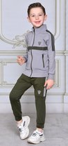 Trainingspak / Sportset - Sportvest & Broek - 146/152 - Jongens Grijs