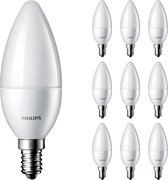 Voordeelpak 10x Philips Corepro LEDcandle E14 Mat 5W 470lm - 827 Zeer Warm Wit | Vervangt 40W.