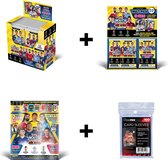 Topps Match Attax 21/22 - Full Box 24 packets + Topps Match Attax 2021/22 STARTER PACK + Topps Match Attax 2021/22 MULTIPACK + UltraPro Sleeves