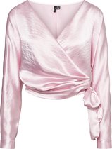 Vero Moda VMKAE D1 LS WRAP BLOUSE Dames Top - Maat M