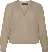 Vero Moda Curve VMTULEX LS SHORT V-NECK CARD. CURVE Dames Vest - Maat S-42/44
