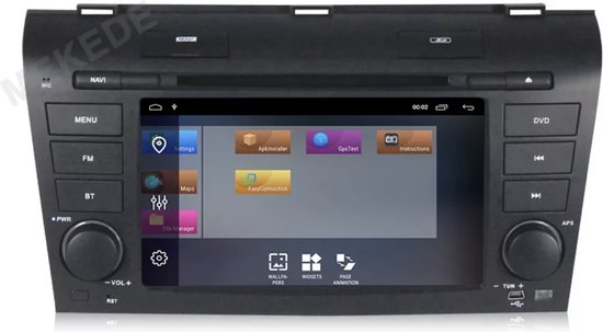 CarPlay Mazda 3 2003-2009 Android 10 navigatie en multimediasysteem autoradio wifi bluetooth usb dvd speler 2+32GB - Merkloos
