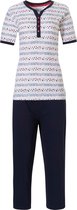 Pastunette - Reef - Dames Pyjamaset - Wit/Blauw - Maat 36