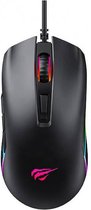 HAVIT USB 7 knoppen 3600 DPI bedrade optische gamingmuis voor computer pc-laptop (zwart) RGB LIT - MS1010
