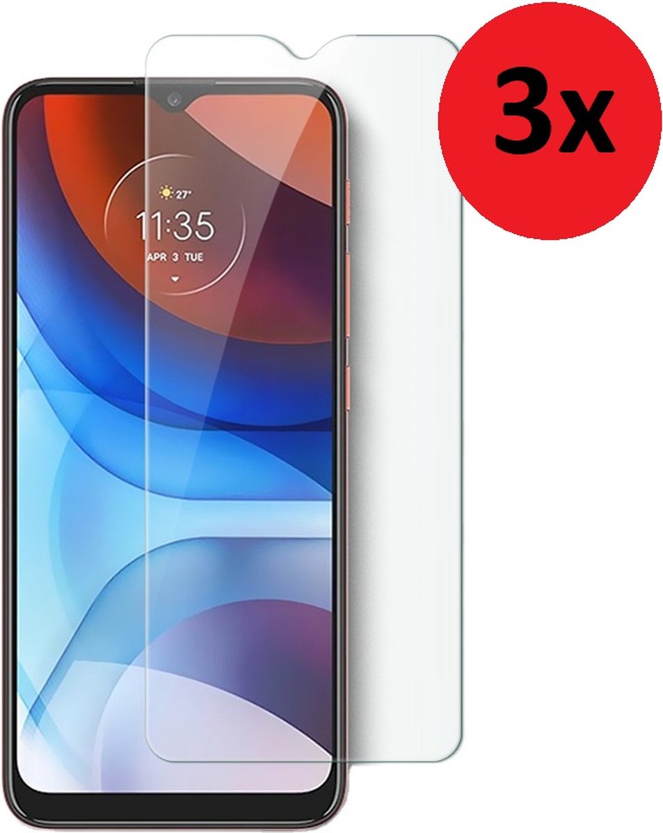 Motorola Moto G30 Screenprotector - Motorola Moto G30 Tempered Glass 3x