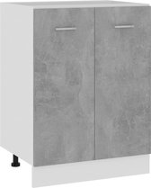 Decoways - Onderkast 60x46x81,5 cm spaanplaat betongrijs