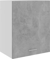 Decoways - Hangkast 50x31x60 cm spaanplaat betongrijs
