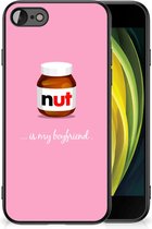 Telefoonhoesje Geschikt voor iPhone 7/8/SE 2020/2022 Leuk Hoesje met Zwarte rand Nut Boyfriend