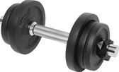 CB-GOODS Verstelbare Dumbbellset - Halterset - 10 kg - Gietijzer - Zwart - Duurzaam en ijzersterk