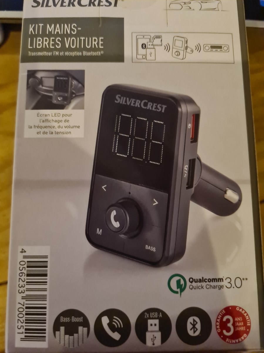 Silvercrest Handsfree-installatie voor de auto Bluetooth