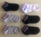 6 paar NASA kids sokken - Maat 31/34