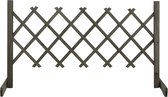 Decoways - Tuinlatwerk 120x60 cm massief vurenhout grijs