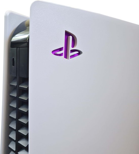 Logo Sticker geschikt voor PlayStation 5 - Paars - Disc & Digital Edition - Sony - Accessoires
