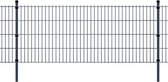 Decoways - Dubbelstaafmatten en palen 2008x2030 mm 2 m grijs
