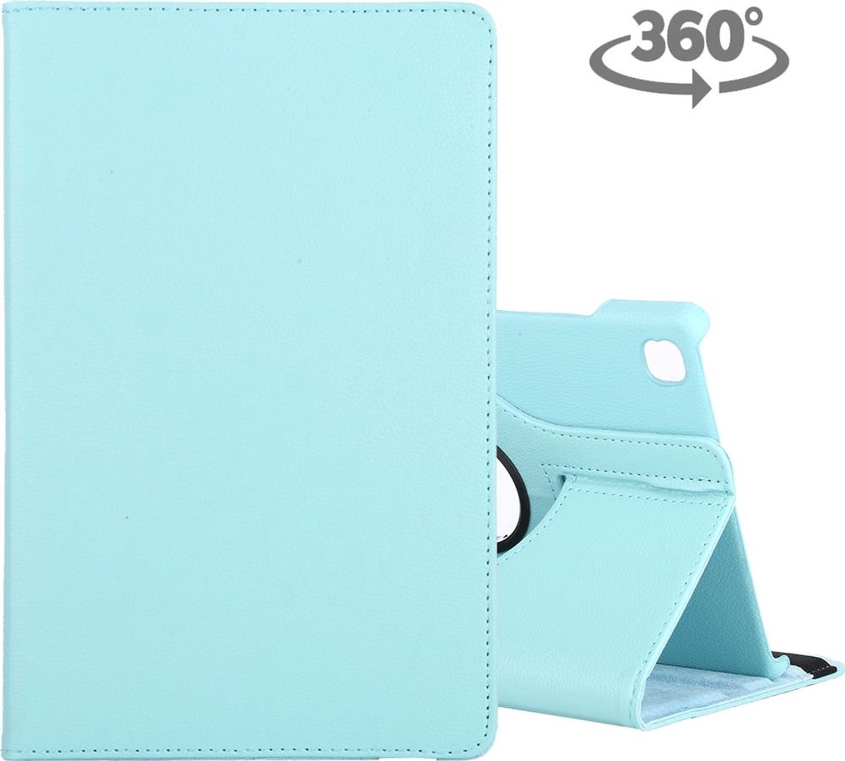 Mobigear Tablethoes geschikt voor Samsung Galaxy Tab A7 (2020) Hoes | Mobigear DuoStand Draaibare Bookcase - Blauw