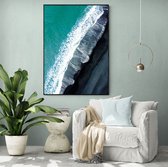 Poster Black Beach - Dibond - Meerdere Afmetingen & Prijzen | Wanddecoratie - Interieur - Art - Wonen - Schilderij - Kunst