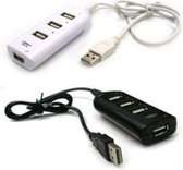 Doodadeals® | USB Hub met 4 USB poorten | USB 2.0 / 1.1 HUB | 480 Mbps USB 2.0 high speed mode | Zwart