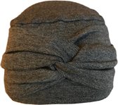 NIEUW - Chemomuts dames van Softies - Basic cap met tulband 2 in 1 - Donker grijs