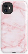 Backcover Marmerlook Hoesje iPhone 12 Mini Roze